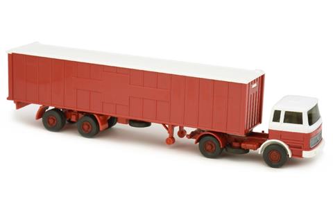 Container-LKW MB 1620, rot/weiß