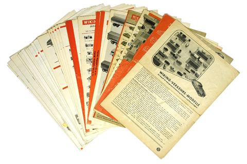 Konvolut 39 Preislisten (1956 bis 1985)