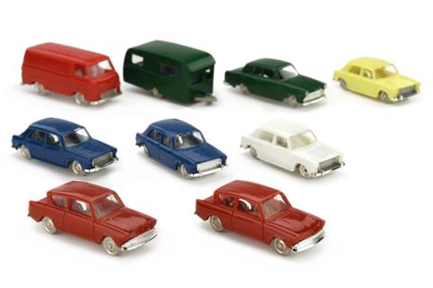 Minix - Konvolut 9 Modelle der 1960er Jahre