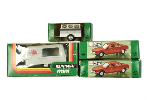 GAMA - Konvolut 4 Modelle der 1970er Jahre