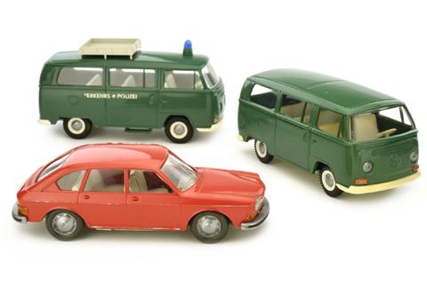 Cursor - Konvolut 3 VW-Modelle der 1970er Jahre