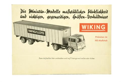 Pappschild "Container-LKW" (um 1968)
