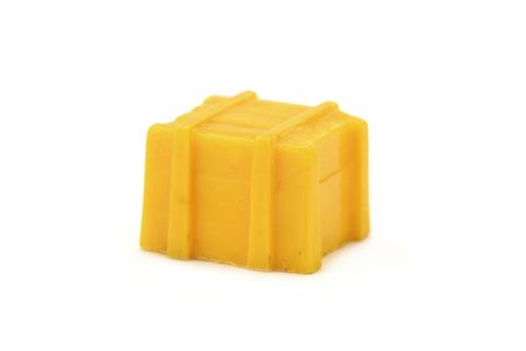 Kleine hohe Kiste ohne Deckel (Typ 1), gelb