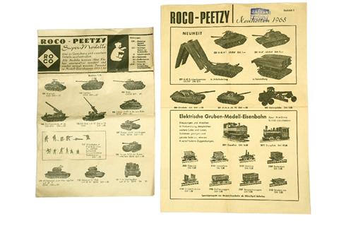 Roco-Peetzy - Preisliste (um 1965)