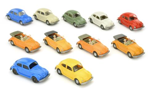 Konvolut 11 VW Käfer der 1970er Jahre