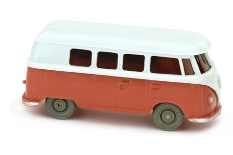 VW T1 Bus (alt), bläulichweiß/rosé