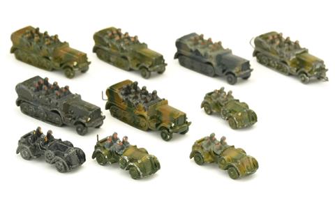 Konvolut 10 Wehrmachtsmodelle (1:200)