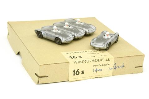 Händlerkarton mit 4 Porsche Spyder (16s)