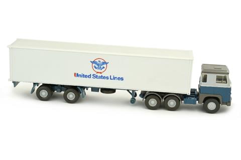 Container-LKW Scania 110 United States Lines