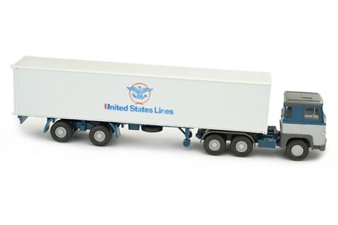 Container-LKW Scania 110 United States Lines