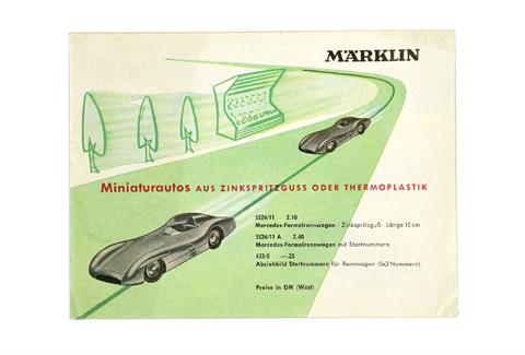 Märklin - Preisliste zur Serie 8000 (um 1955)
