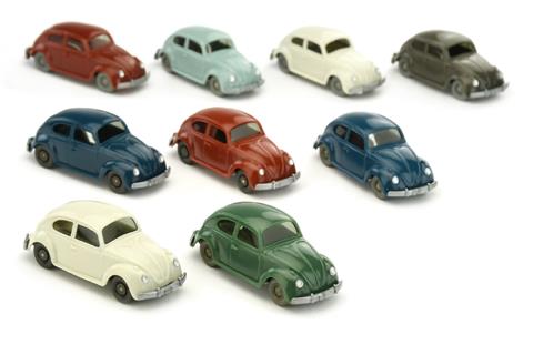 Konvolut 9 VW Käfer (Typ 5) der 1960er Jahre