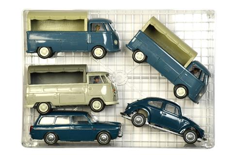 Konvolut 5 VW-Modelle der 1960er Jahre (2.Wahl)