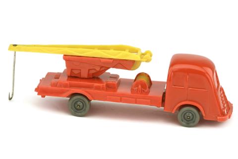 Kranwagen Fiat, orangerot/gelb