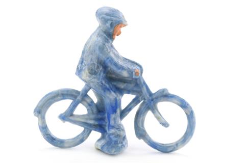 Radfahrer (männlich), misch-hellblau