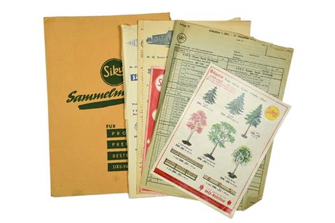 SIKU - Konvolut 6 Druckerzeugnisse der 1960er J.