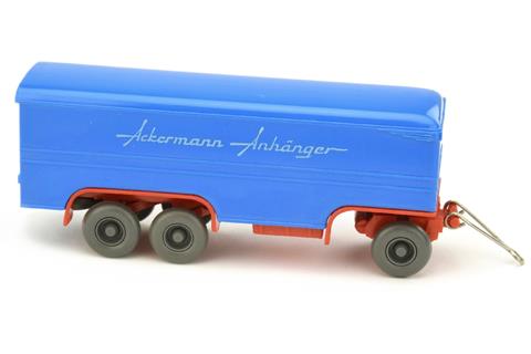 Ackermann-Anhänger, himmelblau/orangerot