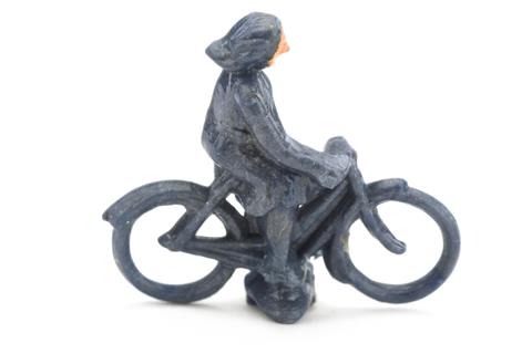 Radfahrer (weiblich), blaumetallic
