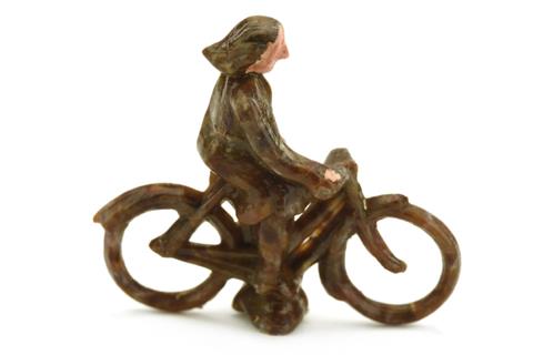 Radfahrer (weiblich), misch-braun
