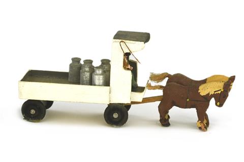 Preiser - (483) Milchwagen mit Fuhrmann