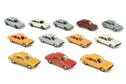 Konvolut 12 VW-PKW der 1960er/70er Jahre