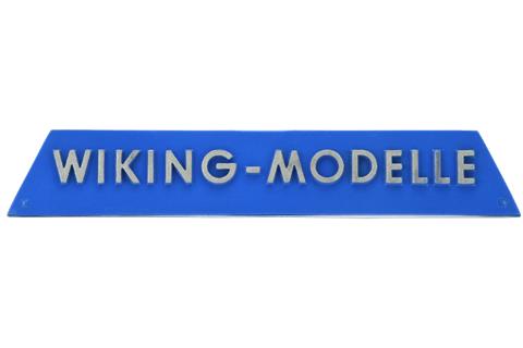 Kunststoffschild Wiking-Modelle, himmelblau