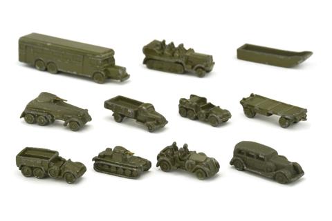 Konvolut 10 Wehrmachtsmodelle (1:200)