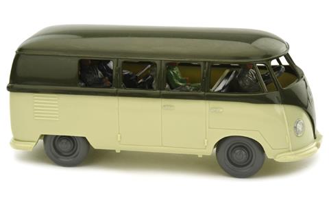 VW Bus (Typ 2), olivgrün/hellgrünbeige