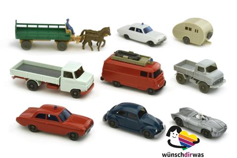 Konvolut 9 Fahrzeuge der 1960er/70er Jahre