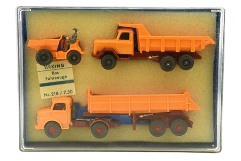 Geschenkpackung Baufahrzeuge (um 1973)