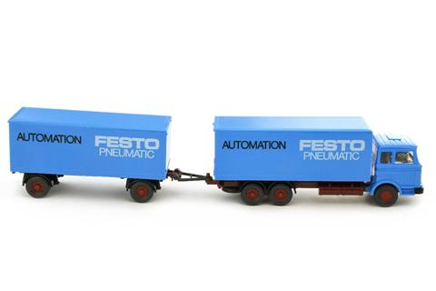 Festo/1A - Koffer-Lastzug MB 2223, himmelblau